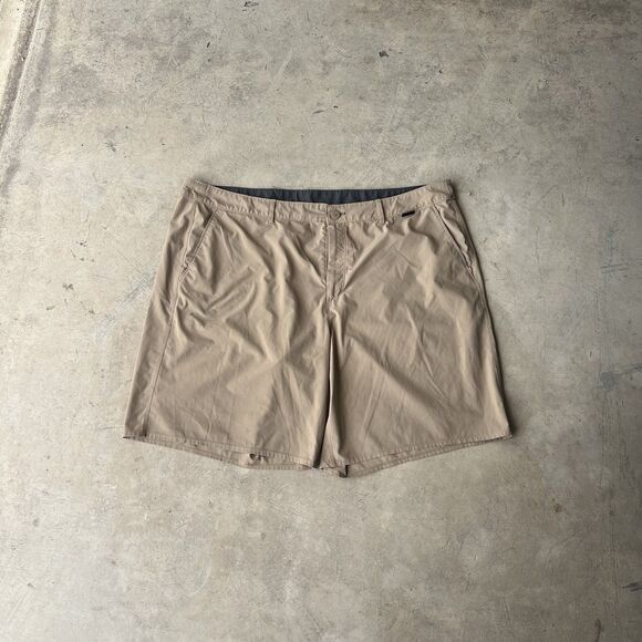 Patagonia Hydro Series Boardshorts Mens Size 40 tan Red Stretch Drawstring - Picture 1 of 4